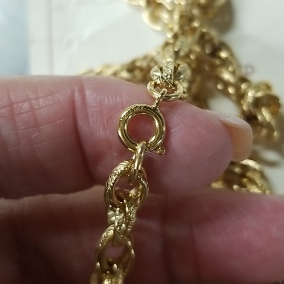 Designer 12kt.gold filled HEAVY 24" Chain>Vintage, For Men or Women - Picture 7 of 7